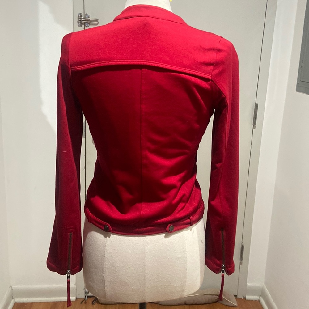 Red Multi-Zip bomber - Picture 2 of 7